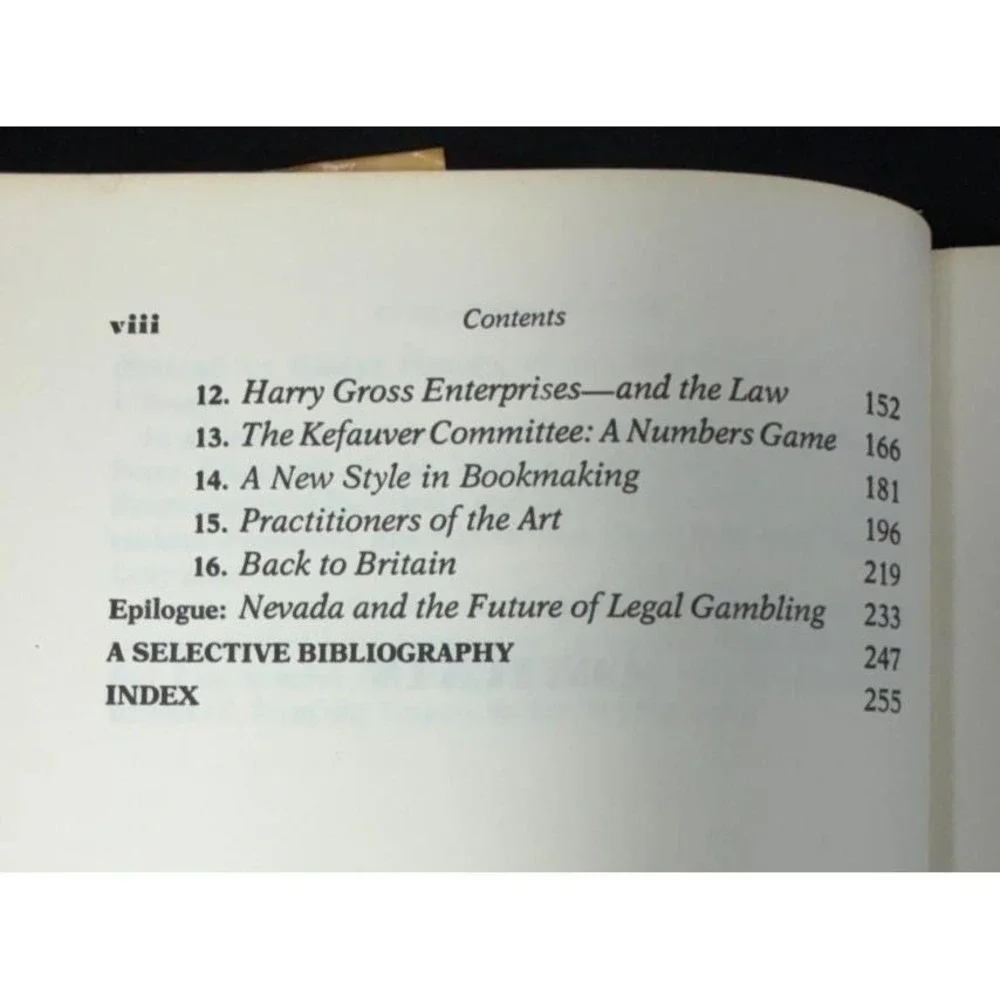 Bookies & Bettors Two Hundred Years of Gambling Sasuly 1982 First Edition VTG